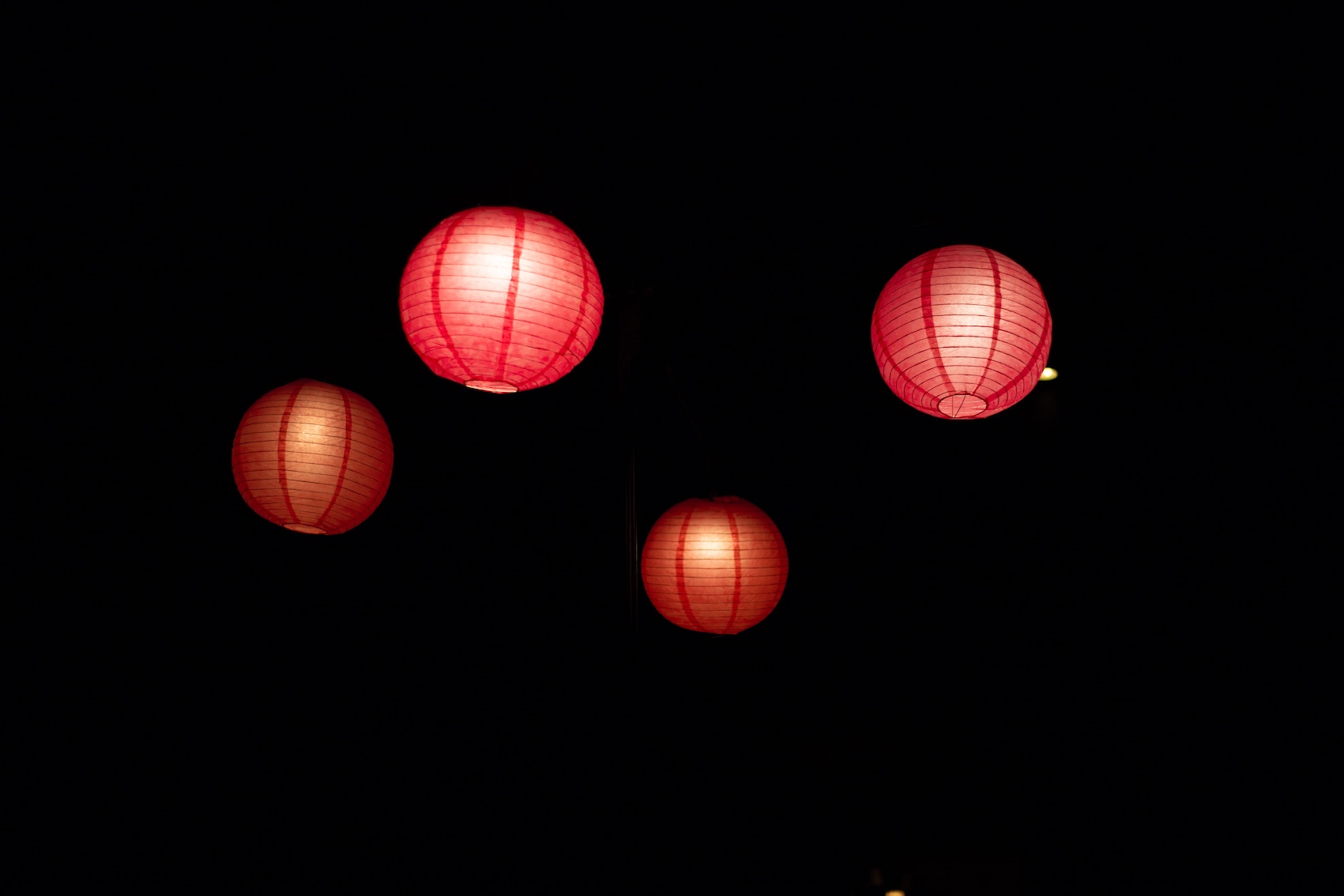 Chinese Lanterns in Sky